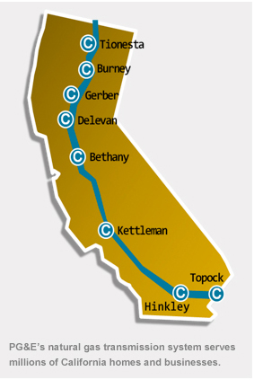 カリフォルニアの地図