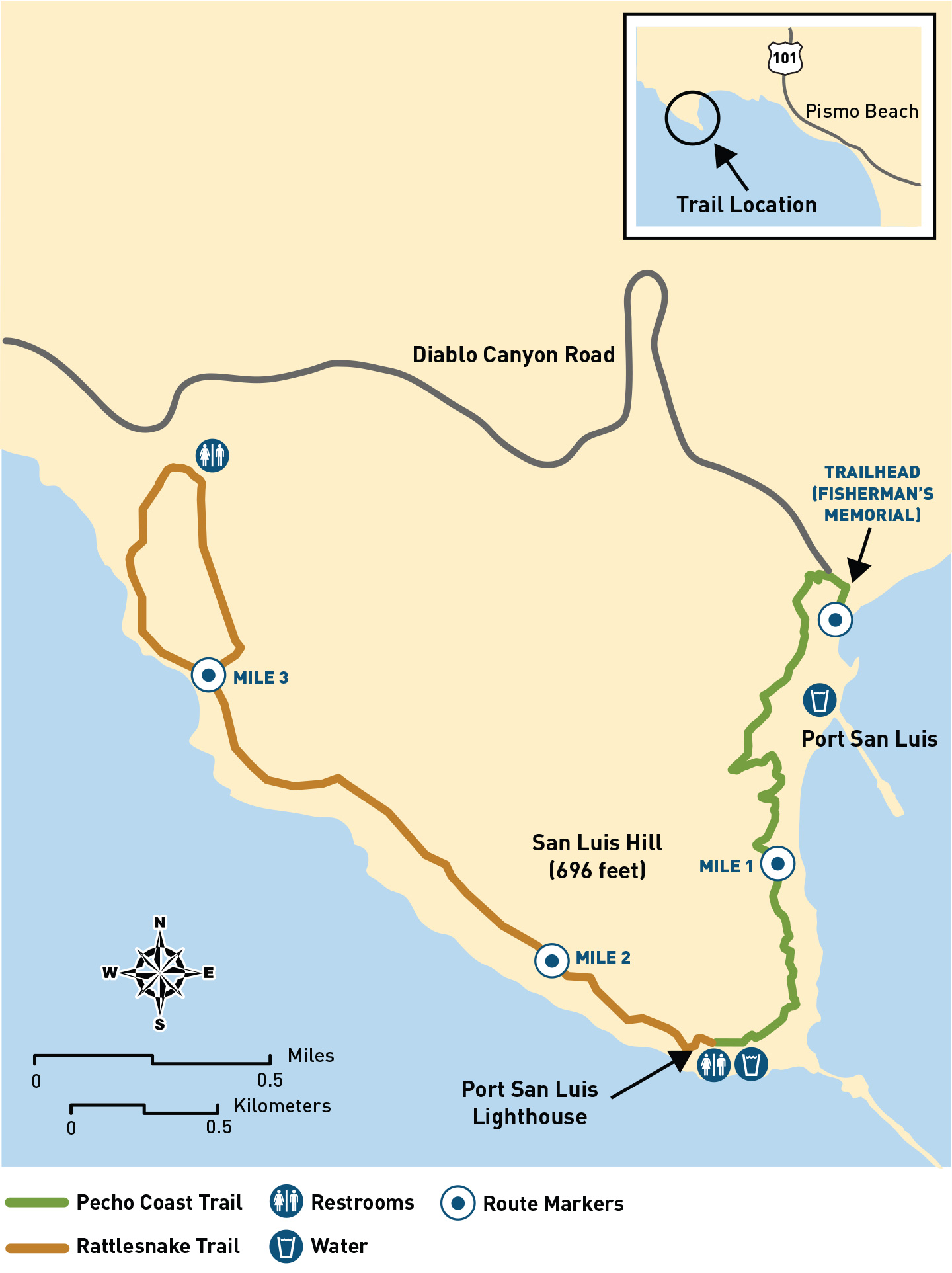 pecho coast map