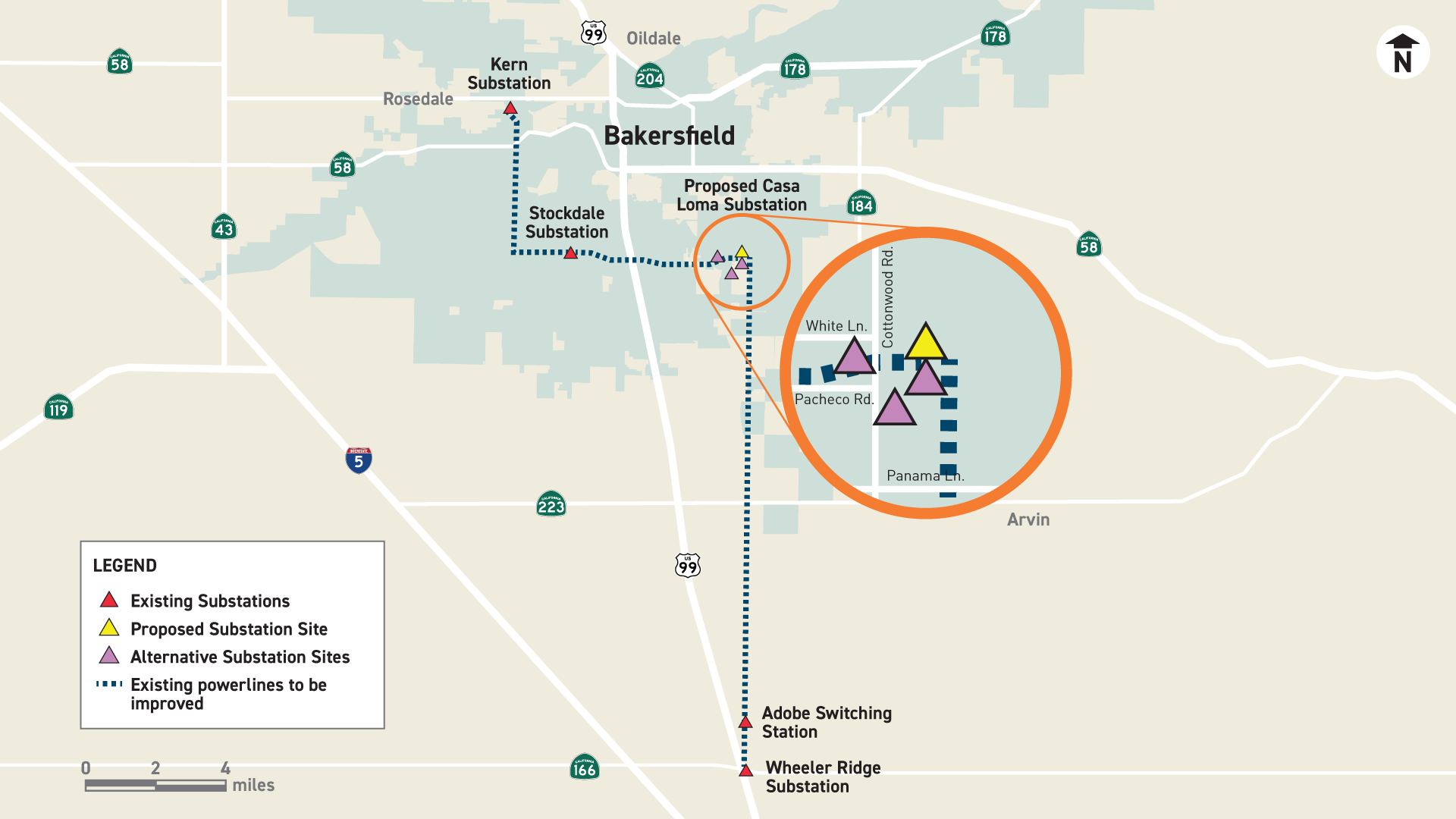 Map of the Wheeler Ridge Junction Project