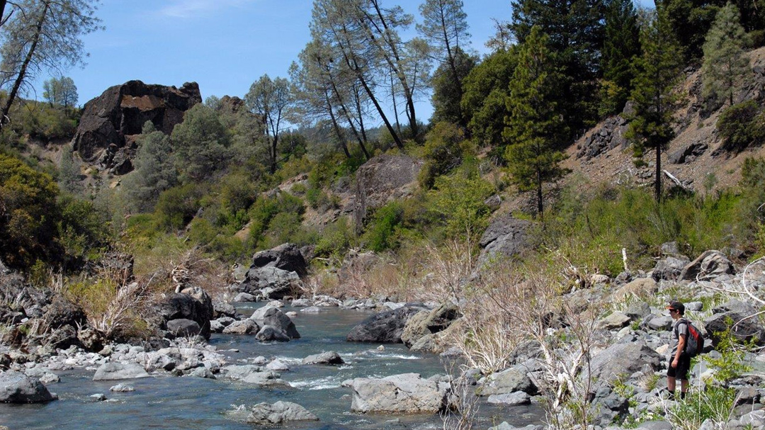A picture of a rocky riverbed