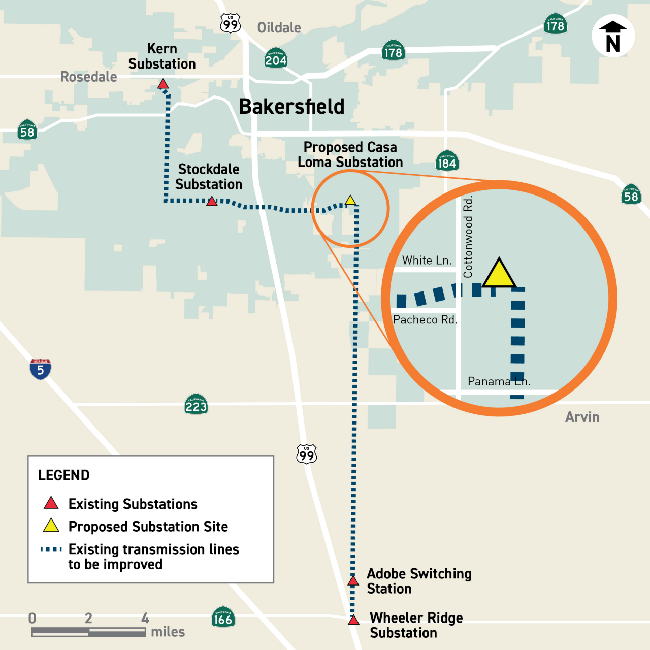Map of the Wheeler Ridge Junction Project
